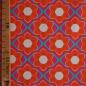 Preview: Dekostoff Canvas Retroblumen orange pink